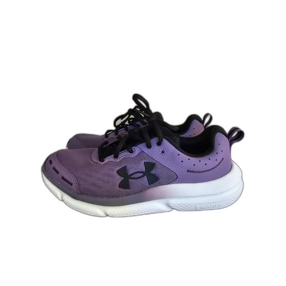 Under Armour Charged Assert 10 Womens 8.5 Purple Running Shoes Athletic - Picture 5 of 9